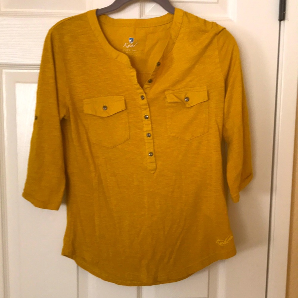 Kuhl 3/4 sleeve button tee